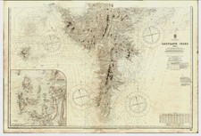 ANTIQUE ADMIRALTY  CHART. No.1118b. SHETLAND ISLES. SHEET 2. 1910 Edition.