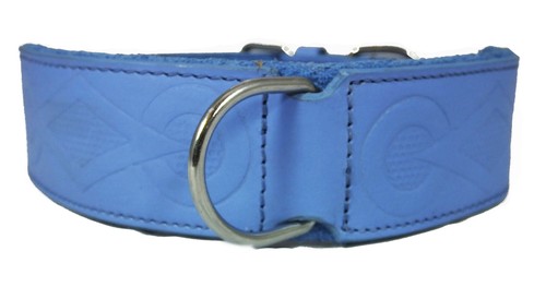 Blue retro design - blue, leather