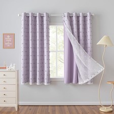 Lilac Curtains for Girls