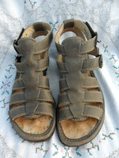 FLY LONDON grey ankle gladiator sandals size 5.5 (Euro 38)