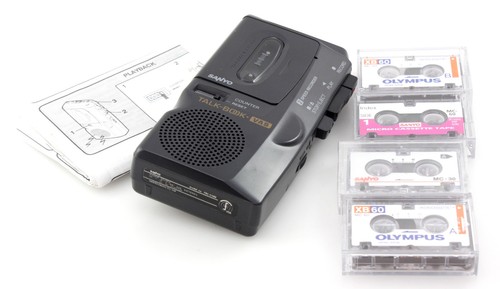 Sanyo microcassette recorder - sanyo,