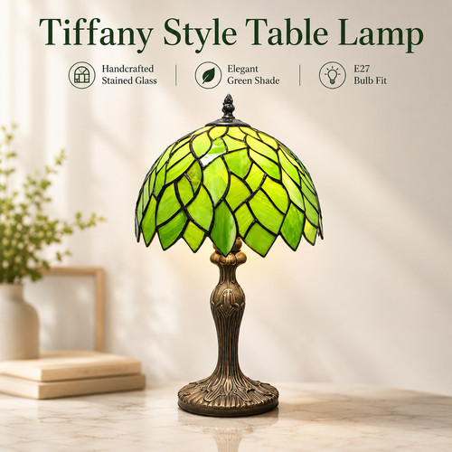 Tiffany table lamp - table,