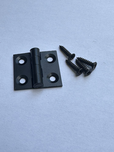 Black door hinges pair - door,