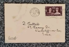 13/5/1937 UK GB FDC - King
