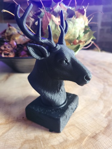 Reindeer decor black 16cm - decor,