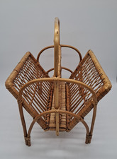 Vintage Bamboo Magazine Rack