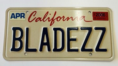 California vanity license - vanity,