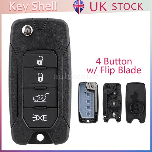 Button flip key case blade - key,