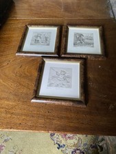 Three Sue Willis Framed Teddy
