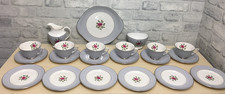 Royal Doulton Chateau Rose Tea Set 6 Settings/Cake Plate/Sugar Bowl/Jug (CM137G)