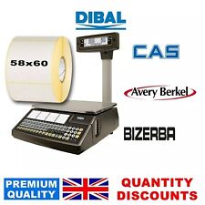 SCALE LABELS 58x60mm - CAS Dibal, Bizerba, Avery Berkel- 5/ 10/ 20/ 40 Rolls 500