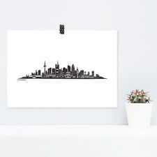 JUNIWORDS poster "Skyline Frankfurt" in black gift birthday A4 A3 