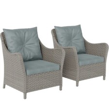 Rattan Garden Chairs Set of 2