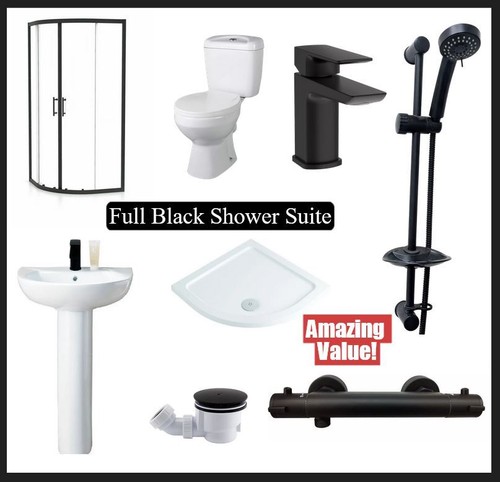 Matte black quadrant corner - matte,