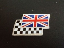 Union Jack and chequered flag