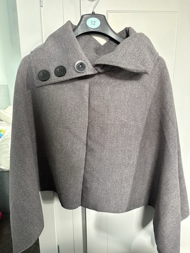 Women dark grey poncho - grey,