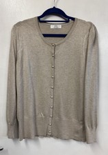 M&S Women Plain Beige Button