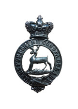 VTG OBSOLETE HERTFORDSHIRE CONTABULARY QUEEN'S CROWN CAP BADGE