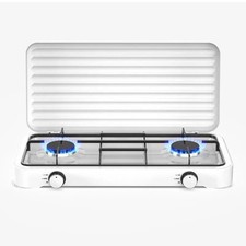 Starlux Portable Double Gas Stove Burner Outdoor Camping Cooker LPG 4kW Cover