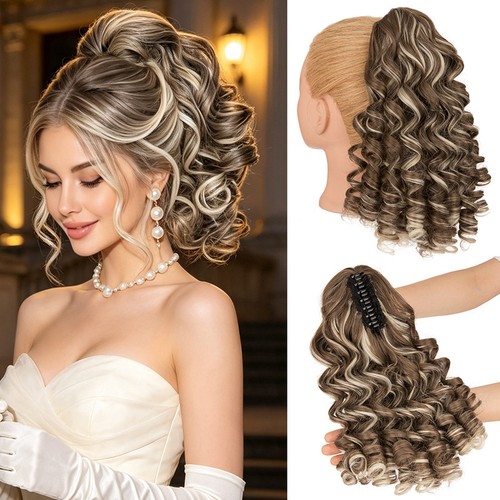 100 natural real - natural, ponytail