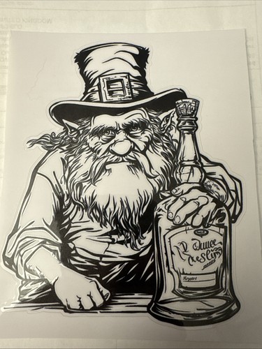 Leprechaun sticker motif - sticker,
