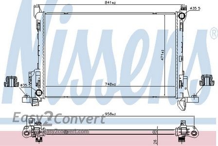 Nissens radiator for - nissens, renault