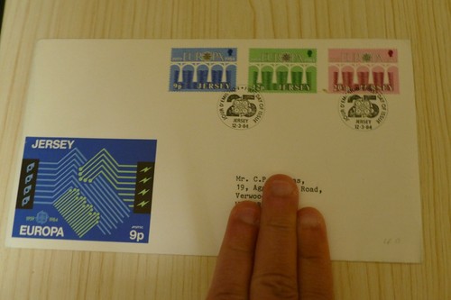 Jersey fdc first - jersey, day