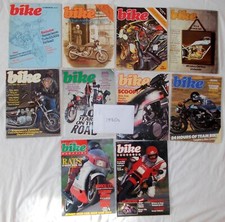 BIKE Motorbike Magazines 1980s