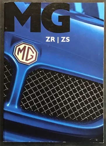 Zs car sales brochure - mg, zr