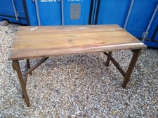 Heavy Solid Pine Trestle Table