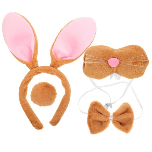 Brown bunny ear headband - brown,