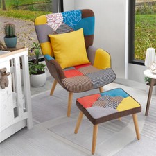 Upholstered High Wing Back