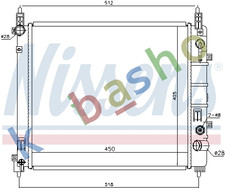 ENGINE RADIATOR FITS FOR