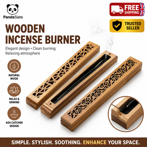 Wooden incense stick holder - wooden,