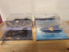 Batman Automobilia Collection by Eaglemoss - 3 X Batman Cars And 1 Boat 