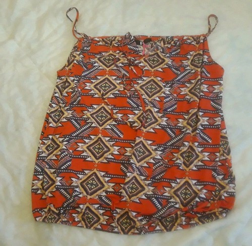 Very red geometric print - red,