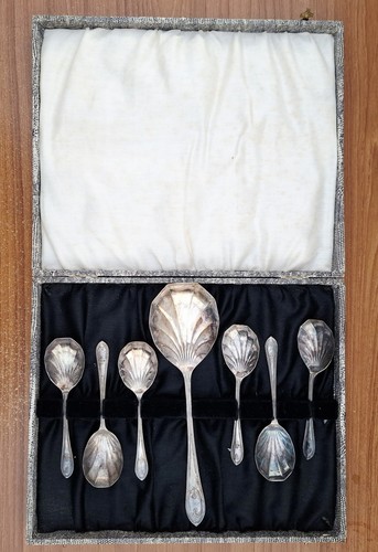 Vintage set epns dessert - vintage,
