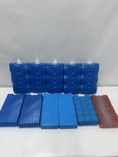 various types of reusable ice packs, also known as freezer blocks