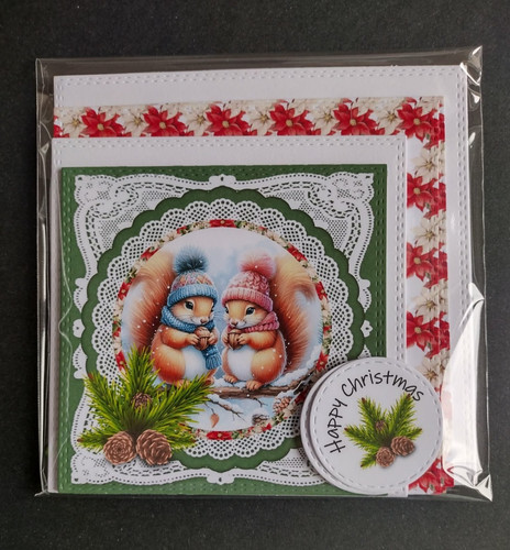 Card making christmas - card, topper