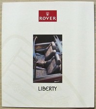 ROVER 200 LIBERTY CABRIOLET Car Sales Leaflet For 1993 #4411