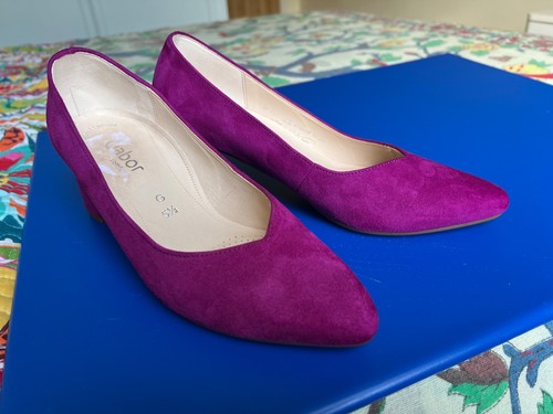 Gabor dark pink suede - pink,