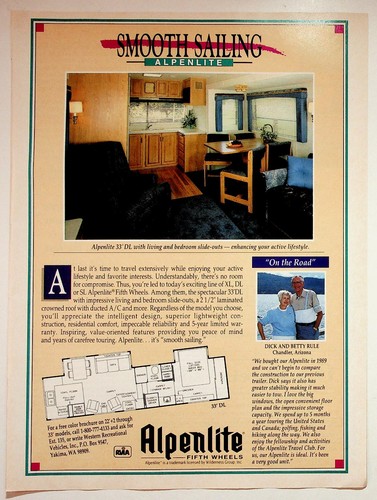 Alpenlite fifth wheel - 33',