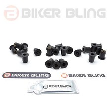 10x Yamaha YZF1000 Thunderace 1993-1996 screen fairing rubber well nuts