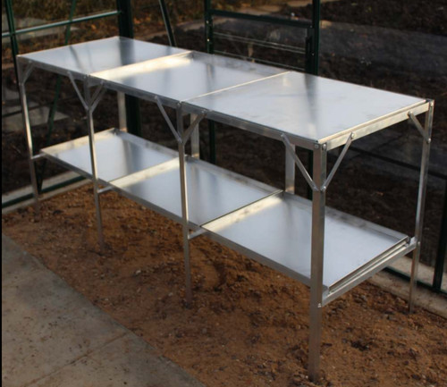 Aluminium greenhouse staging - greenhouse, |