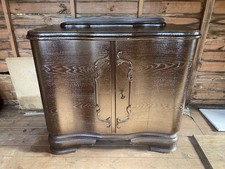 Vintage 1920s German Cabinet – Solid Wood, Art Deco Style