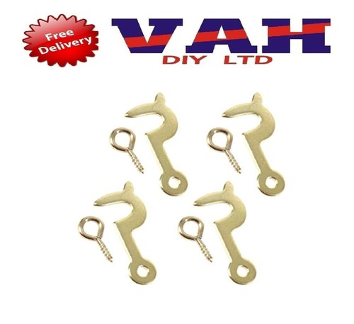 Brass side hook screw - hook,