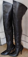 Thigh High Leather Boots Little Shoe Box England UK 6.5 / US 8.5 / EU 39