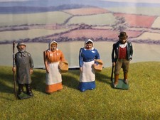 Vintage Britains  Lead Farm Figures X 4