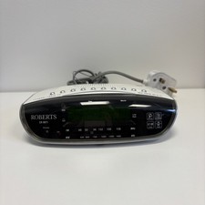 Roberts Radio Dual Alarm Clock - Radio FM/AM - CR9971 White Excellent - Working