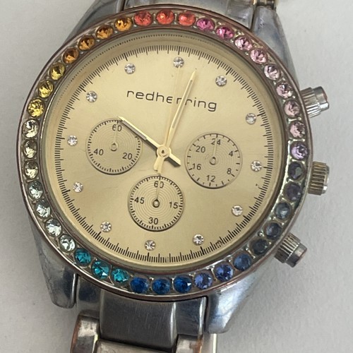 Red herring quartz watch - red,